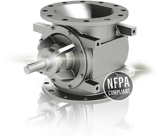 round NFPA rotary valve